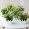 10 Styles Artificial Flowers Plastic Fake Flower Potted New Simulation Plant  Home Decor