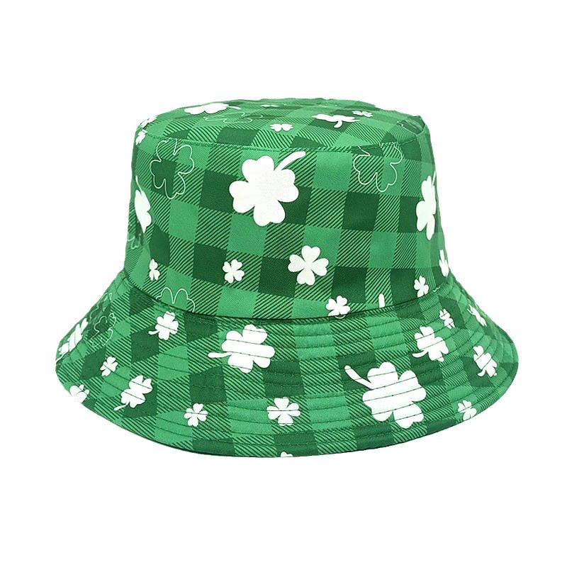 Saint Patrick Floral Digital Print Vintage Style Sun Hat For Spring Party And Outdoor