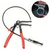 Bendable Hose Clamping Pliers Cable Type Flex Long Reach Auto Hose Clamp Removal Tool for Repair Straight/Angled Hose Applicat