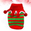 Dog Sweater Pet Christmas Thickened Warm Hoodie for Small Dogs Fashion Stripe Design Outdoor Activities Special Occasions Dog