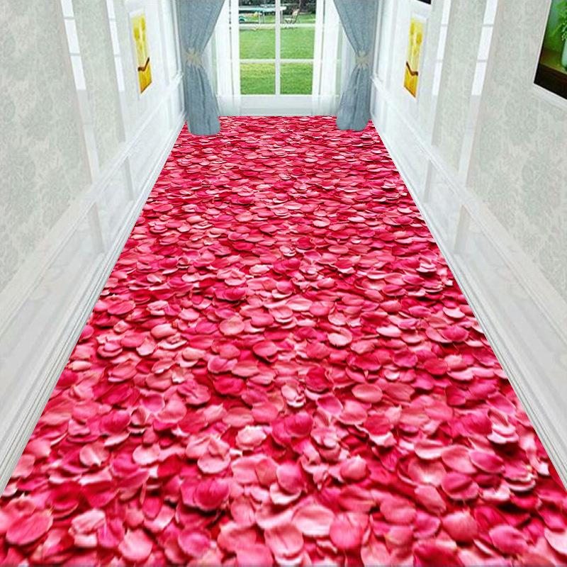 

3D ковер прихожая коридор ковер цветок трава дорожка столовая кухня ковер противоскользящий гостиная зона ковер W80*H100CM