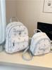 Cute Bear Backpack For Girls And Women Pu Cartoon Printed Daypack For School And Casual Use