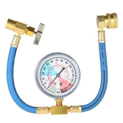 Refrigerant Recharge Kit - AC - R134A - High Pressure Hose - Safety Valve - Universal