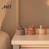 Natural Wood Aroma Diffuser Wooden Essential Oil Diffuser, Beech Aromatherapy Campfire Shaped Small Round for Home Offices Cars Yoga Rooms No Heat