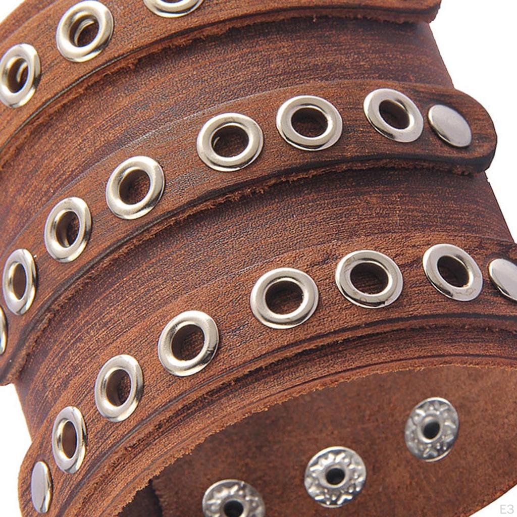 PU Leather Bracelet Vintage Wristband for Valentine'S Day Husband Brother