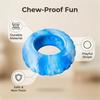 Interactive Dog Toy Tire Shape Textured Dog Chew Toy Teeth Cleaning Toy for Aggressive Chewers Tug-of-War Toss And Catch
