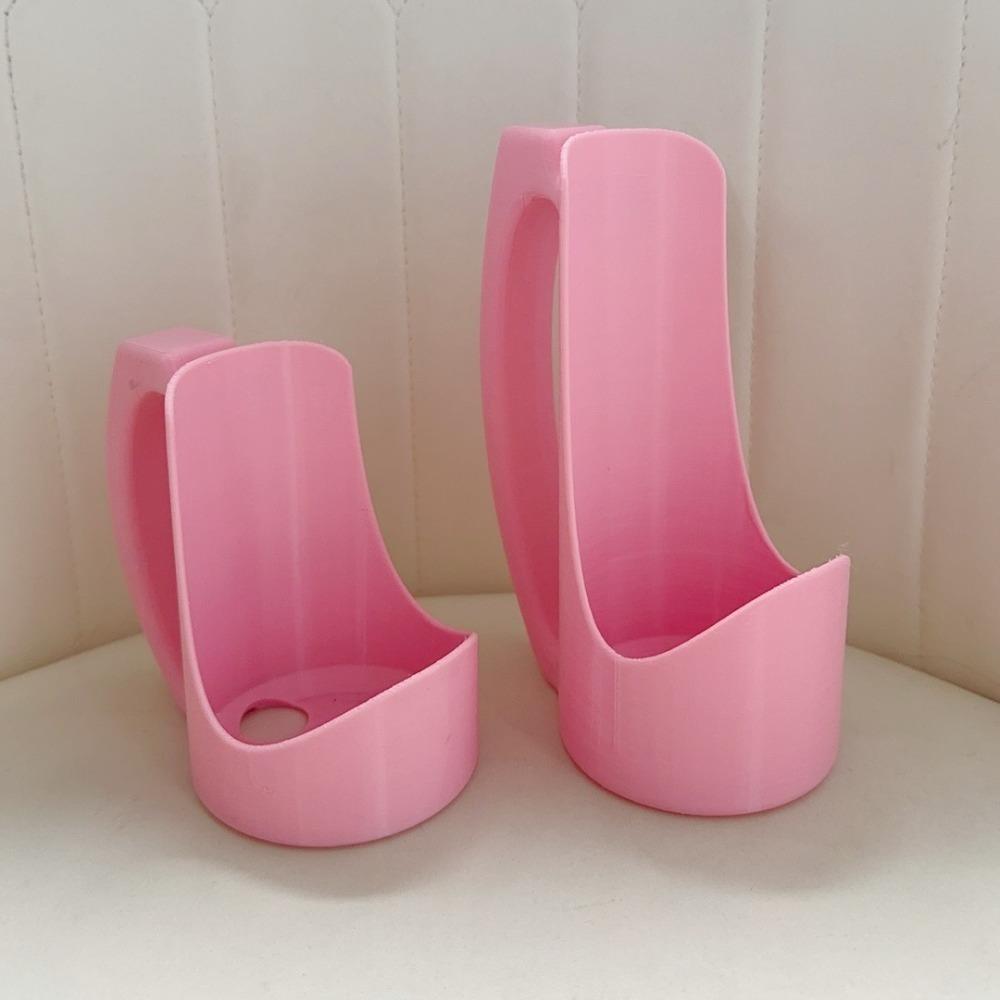 

Reusable 3D Printed Grip for Soda with Handle Energy Drink Holders New Handles for Beverages Can white 2