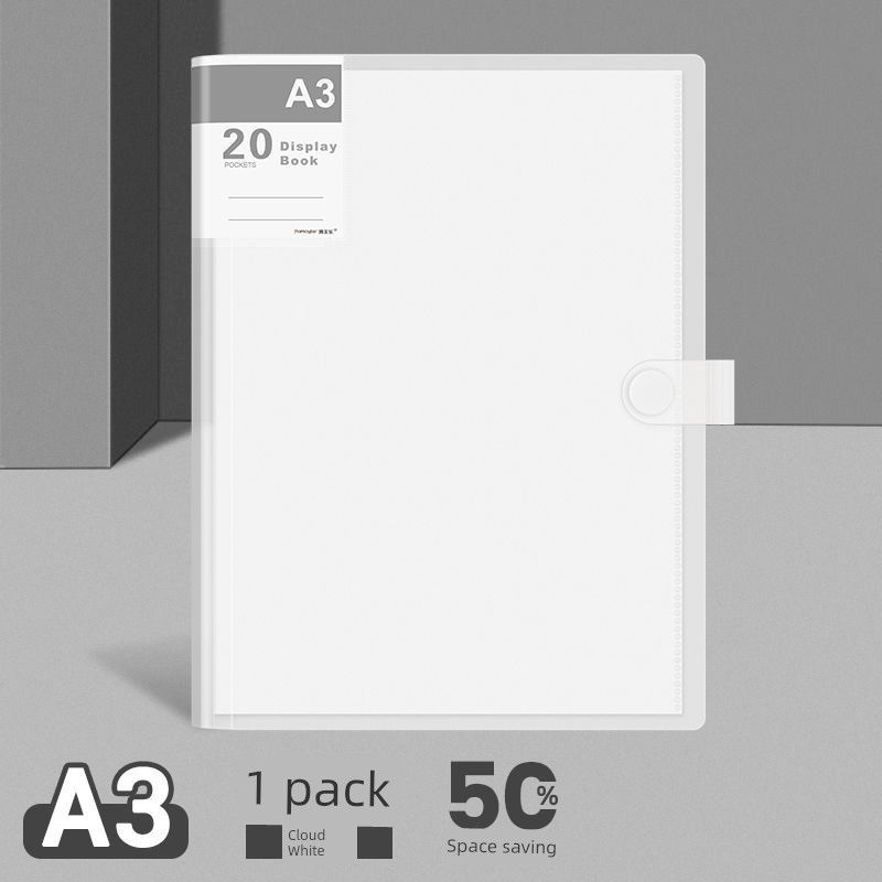 

Oversized Loose-Leaf Poster Art Album A3-Yunbai [1 Volume] 20 Pages