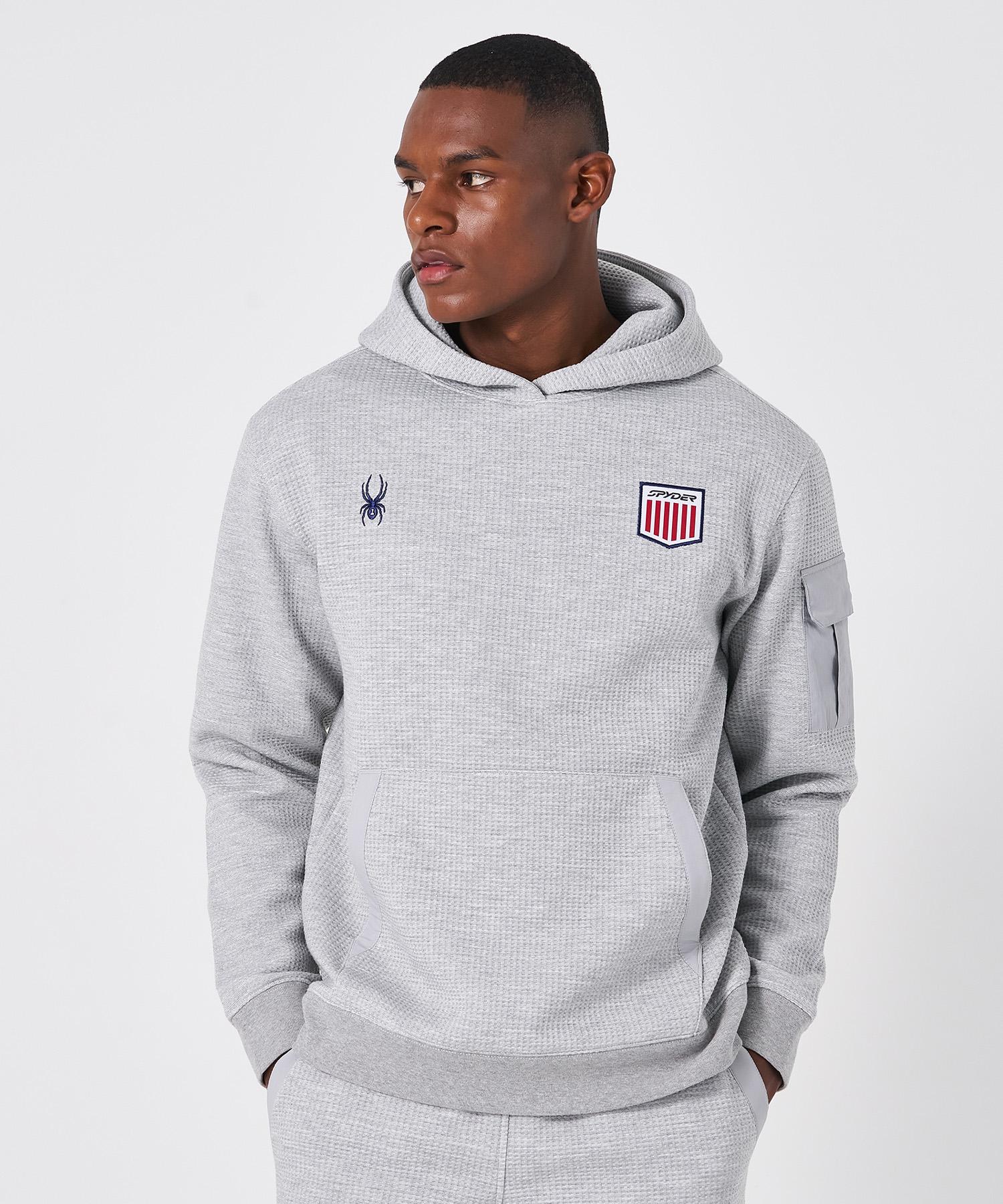 Spyder Men S Radpad Wappen Hoodie Spkpcnhd301Mmgr Gray/090