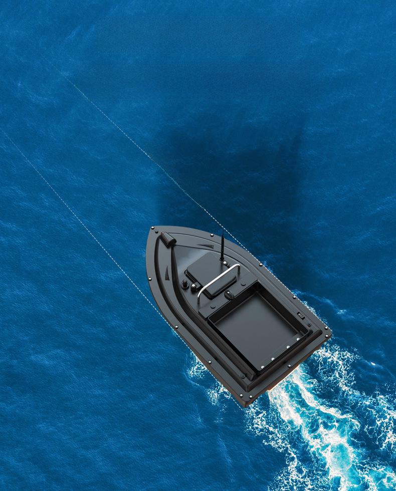 Интеллектуальный прикормочный кораблик с GPS: Управляемый пультом, Дальность 500 м, Автоматический сброс прикормки и доставка крючка, 2 кг