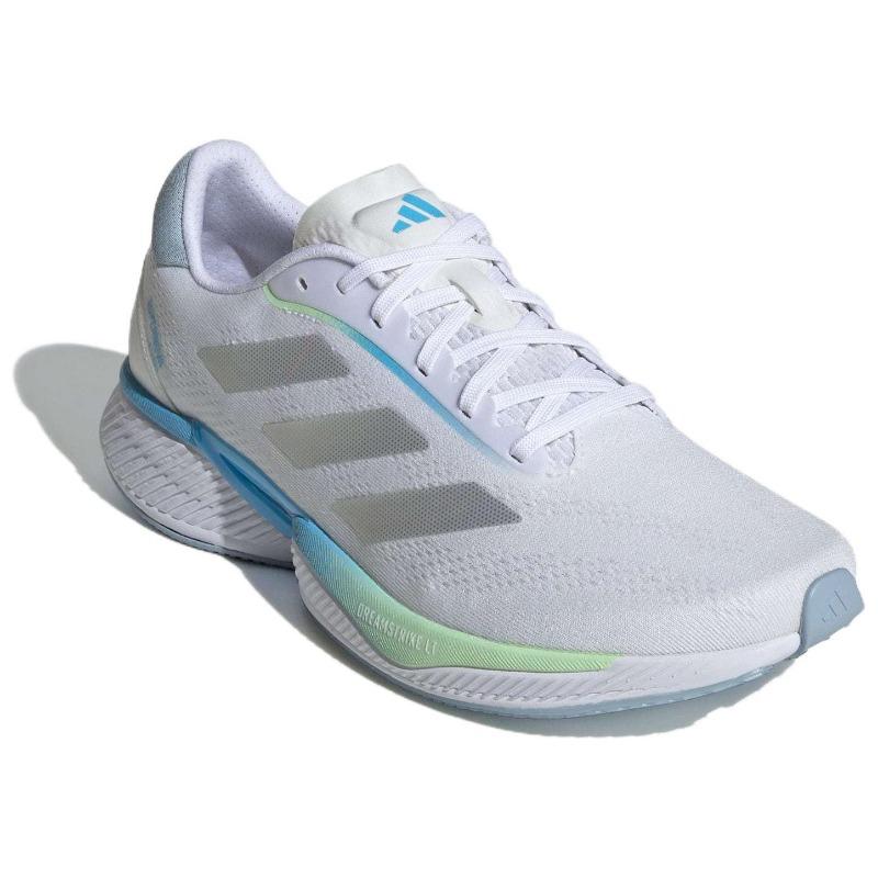adidas Supernova Eterno men low-top mesh cushioned anti-slip running shoes white-silver-blue ID1285