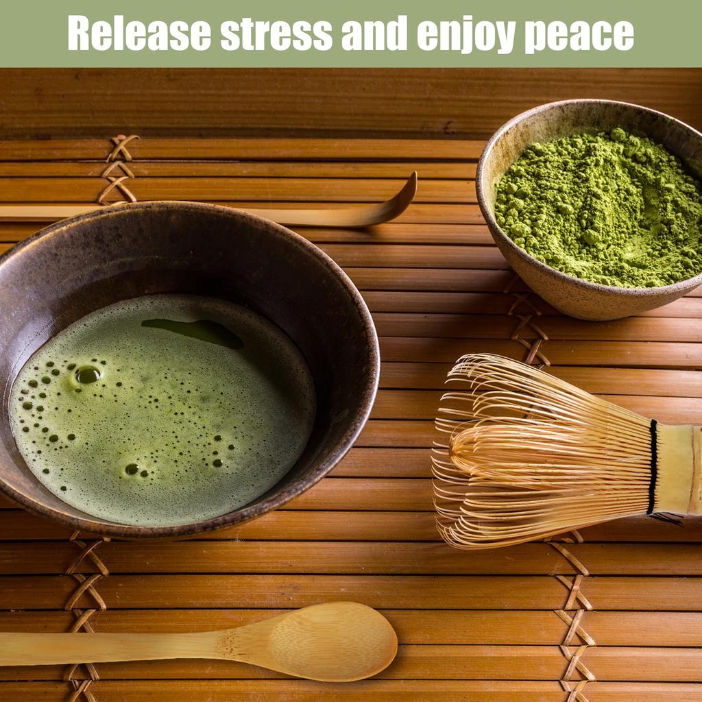 Zestaw 4 szt. trzepaczek do matchy Naturalne narzędzie do przygotowywania matchy Wielokrotnego użytku Ręcznie robione Japońskie akcesoria do herbaty dla miłośników herbaty Domowe DIY