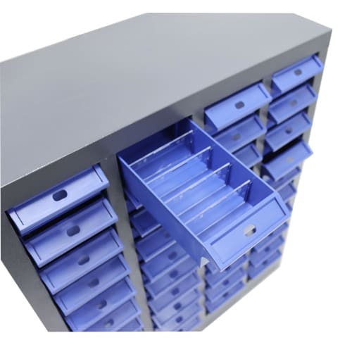 INTBUYING Parts Cabinet, Steel Drawers, Parts Case, Tool Case, Parts Storage, 4 Columns - 10 Drawers, Factory, Warehouse, Office