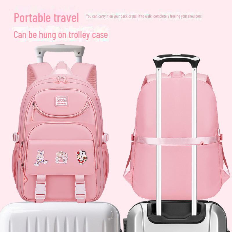 Large Capacity Backpack for Junior and Senior High School Students, Girls, Grades 3-6-9 with Burden-Reducing Design