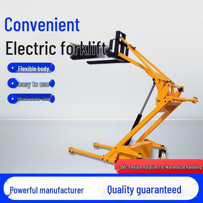 Boom Compact Electric Forklift: Portable Hydraulic Stacker Lift