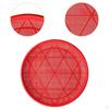 Red Round Sieve Drying Fine Mesh Practical Easy Clean Food Rack Fish Grains for