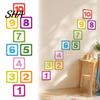 Zahlenthema Wandaufkleber Hüpfspiel Bodenaufkleber, 1-10 Selbstklebende Abziehbilder, PVC Wasserdicht für Zuhause Kindergarten Klassenzimmer