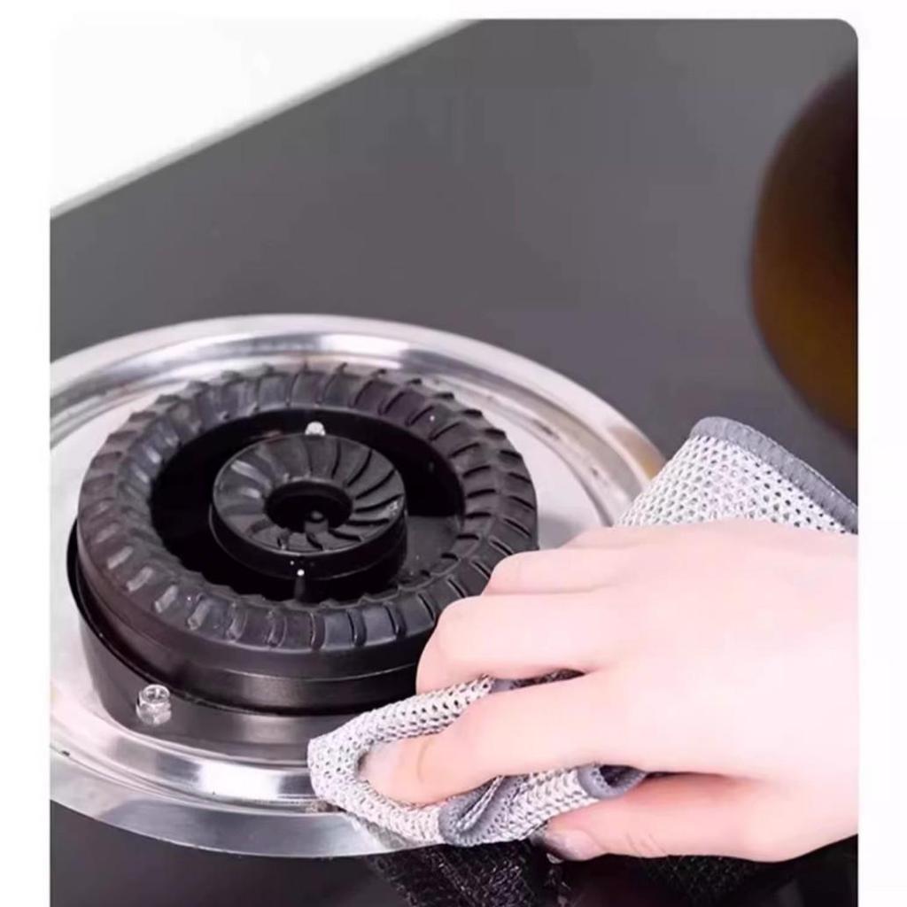 Thickened Non-Stick Steel Wire Dishcloth - Oil-Resistant Kitchen Cleaning Cloth