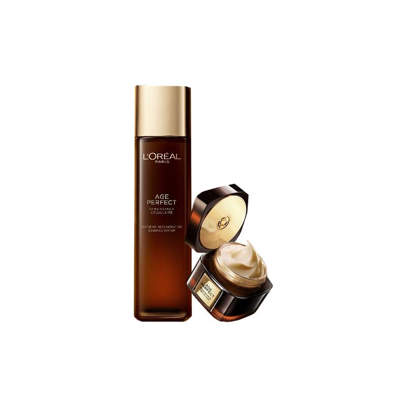 Loreal Paris Set Moisturizing Repair Jinzhi Zhenyan Truffle Face Cream Skin Care Set-Jinzhi Truffle Face Cream 60mlJinzhi Truffle Source Liquid 130ml