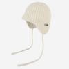 Rabbit Fur Earflap Hat Solid Color Beanie Hat Casual Knit Cap  Winter