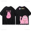 Les Barbapapa T-shirt Polyester Materiaal Goedkope Kinderkleding Casual Ronde Hals Klassieke Vintage Stijl Grafische T-shirts