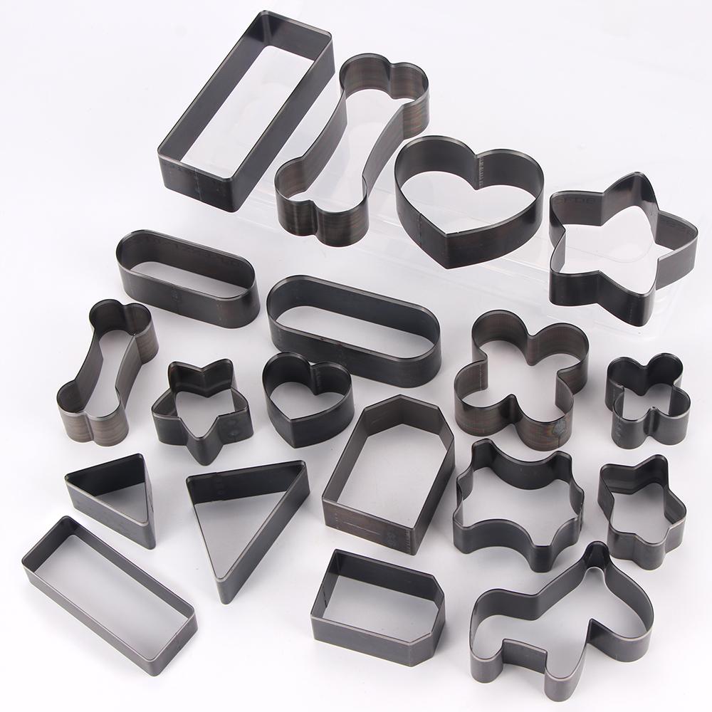 19pcs/set Leathercraft Cutting Die Set - Carbon Steel Punch & Cutting Tools for DIY Leather Crafts - Assorted Shapes Puncher
