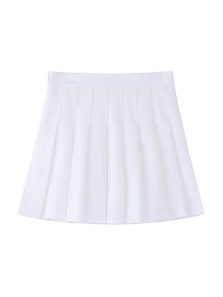 Korean Chic Multi-Color Pleated Skirt: Playful & Sweet JK-Style Lined Short Skirt