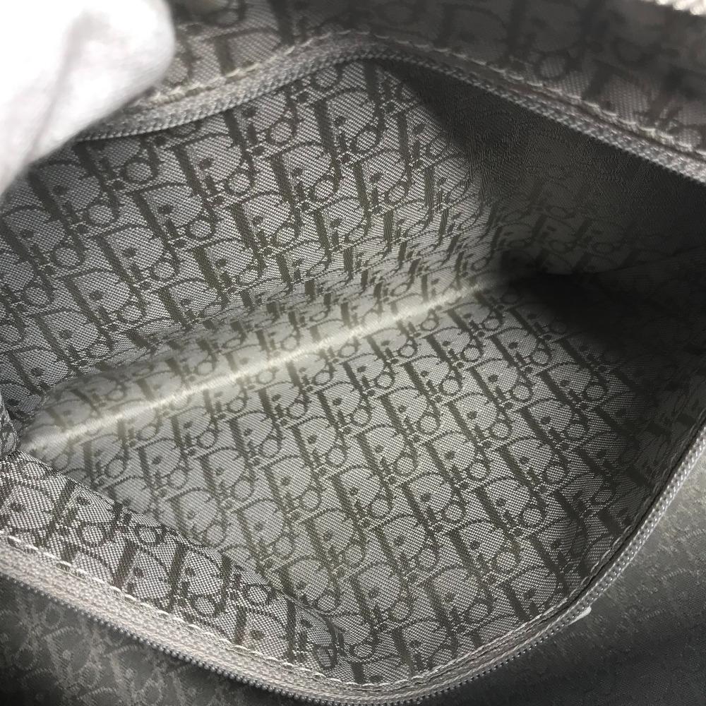 Dior D Logo Tasche Oberer Griff Breite Tasche D Schnalle Handtasche Leder Weiß