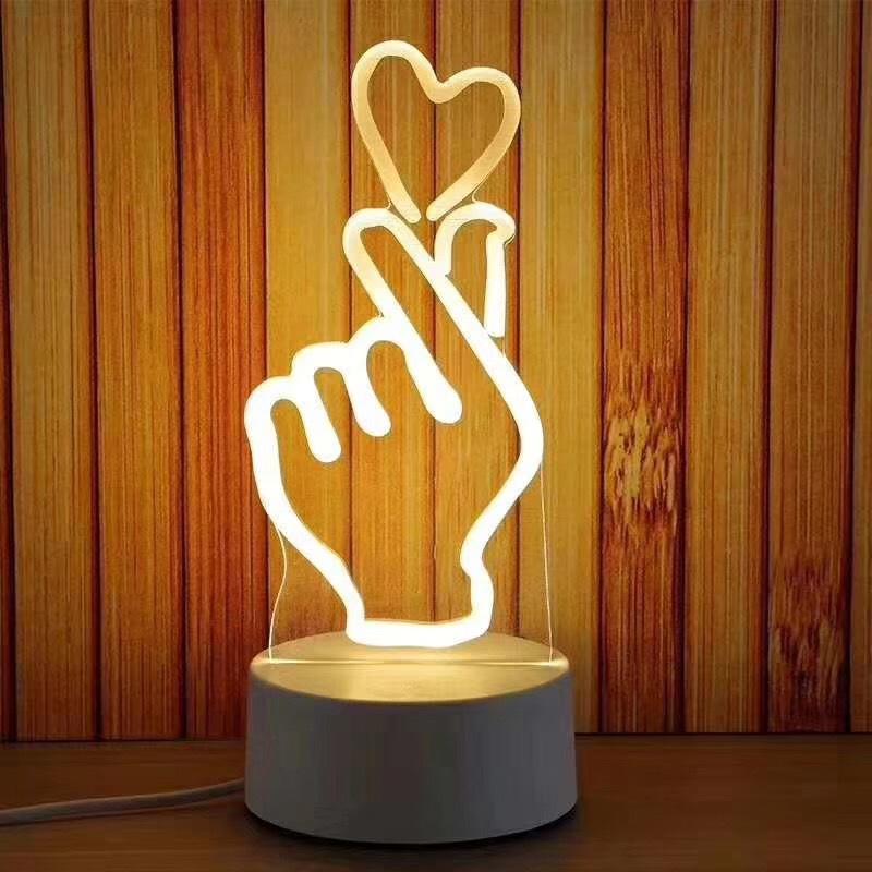 Brelong 3D LED Lamp Creative 3D LED Night Lights Novelty Illusion Night Lamp 3D Illusion Table Lamp For Home Decorative
