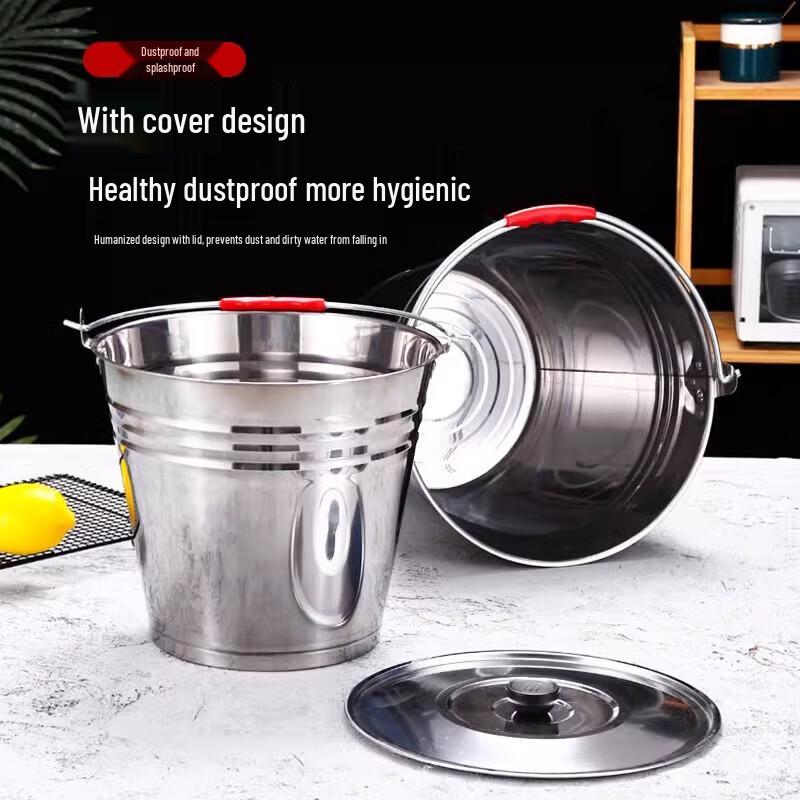 CNMF Stainless Steel Multi-Purpose Bucket with Handle