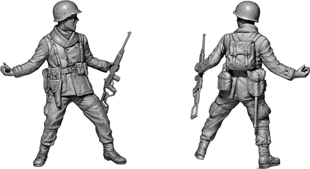Master Box US 101st Airborne Division Soldiers December 1944 Plastic Model Kit MB35253 1/35 (4 Figures) Bastogne, (Figures)