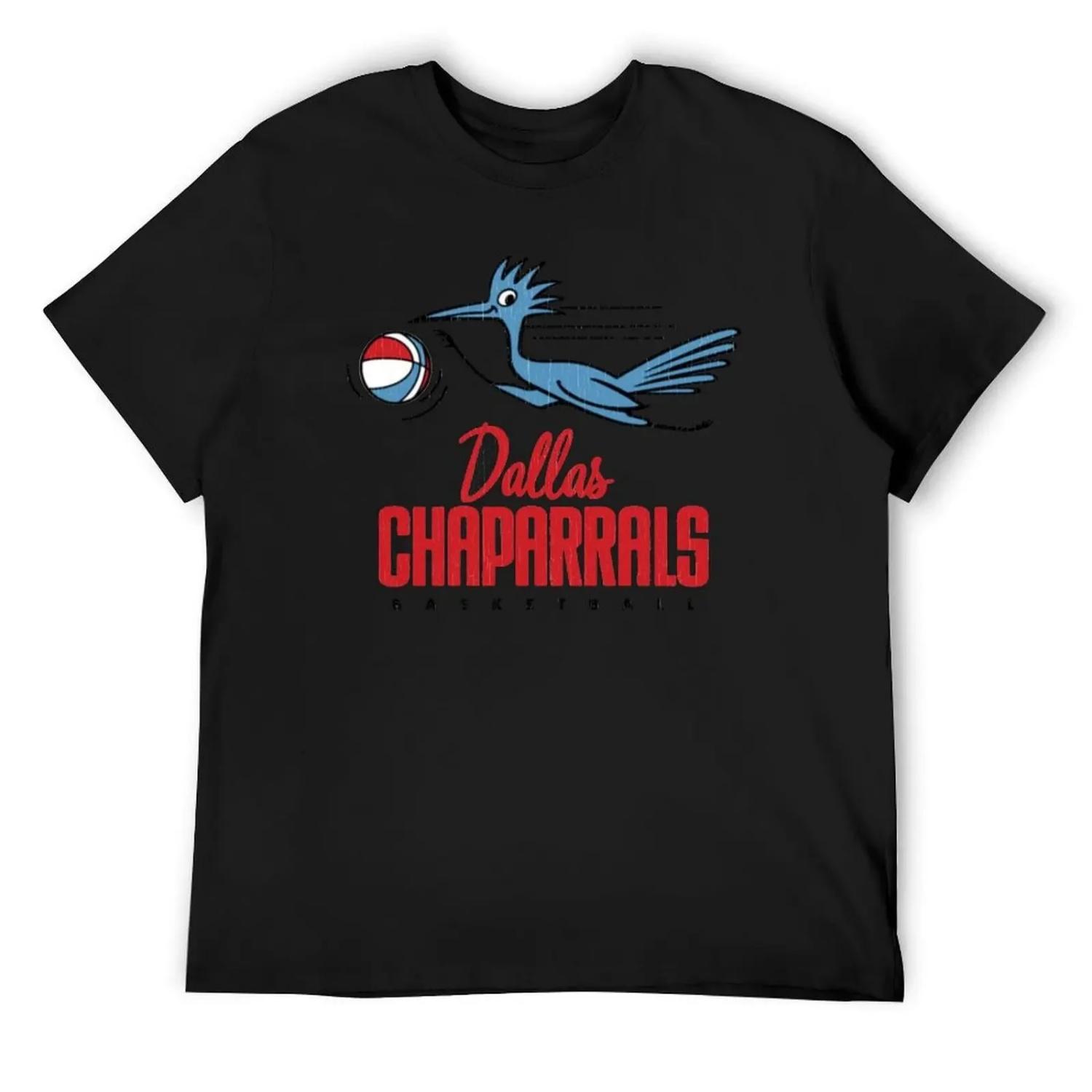 Dallas Chaparrals Basketball T-Shirt funny meme t-shirts animal prinfor boys vintage oversized t shirts for men S