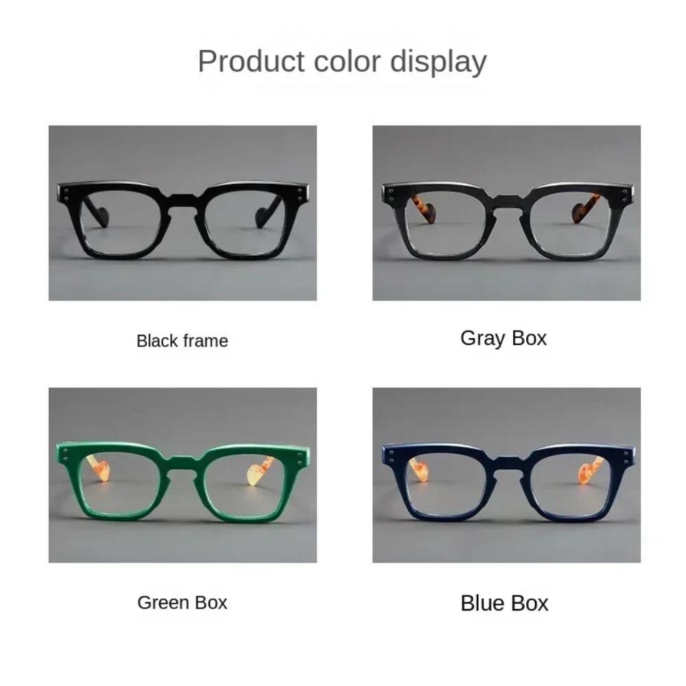 Gafas de Sol Retro HD de Montura Cuadrada para Hombres para Miopía para Exteriores Neutras de Alta Calidad Protección UV Dioptrías 0 A -4.0