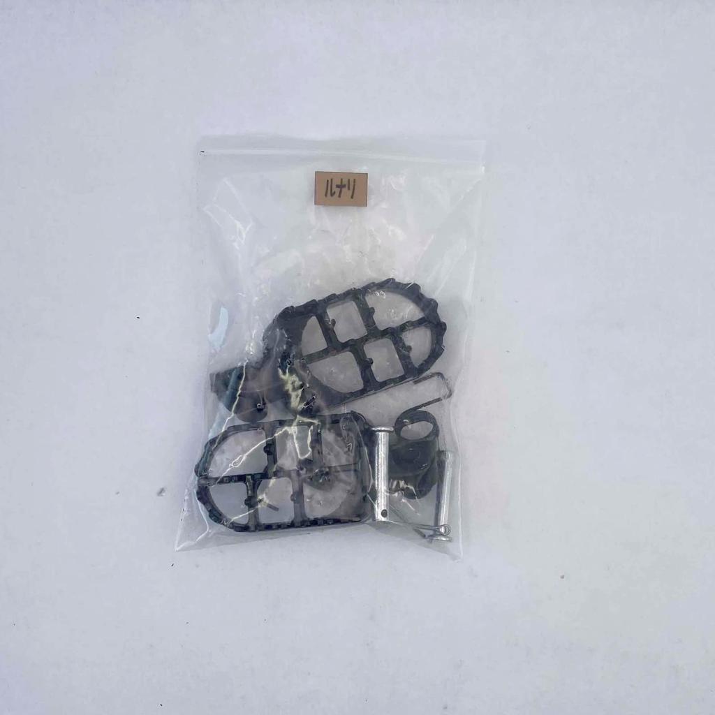 Lunali Motorcycle Aluminum Wide Step Racing Pegs Foot Pegs Left and Right Set Universal TTR90 PW50 PW80 TW200 TW225 (Black)