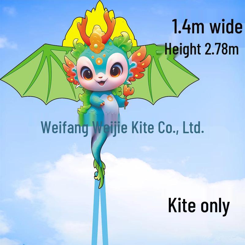 Weifang Pterodactyl Cartoon Kite for Kids - Easy to Fly in Light Breeze, Free Shipping