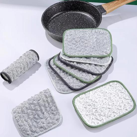 10Pcs Multipurpose Wire Dishwashing Rags Wear Resistant Quick Dry Non-Scratch Reusable Cleaning Cloth Wire Dishcloth