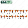 1-20PCS Halloween Funny Hair Bands Cos Pumpkin Headband Headwear Girl Prank Hair Clip Cute Elf Hair Clip Decoration