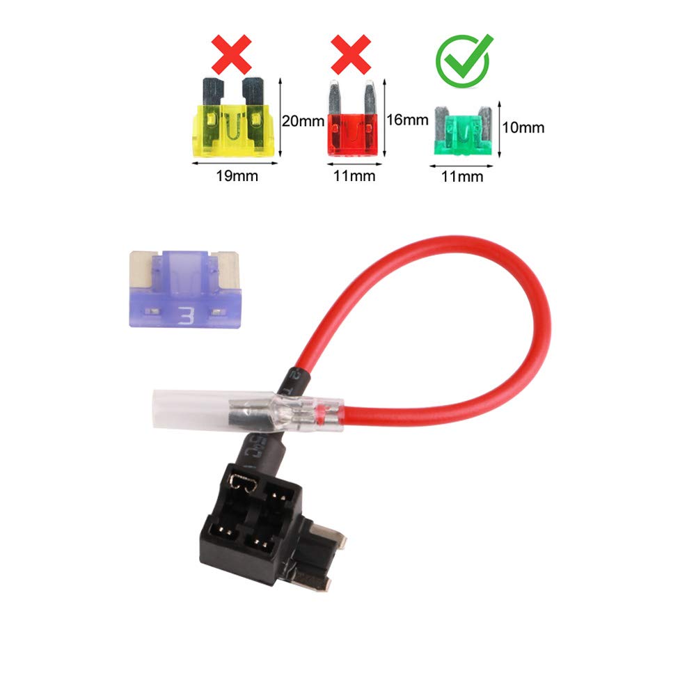 GTIWUNG (Mini) Blade Fuse Adapter Holder Flat Type Fuse Holder