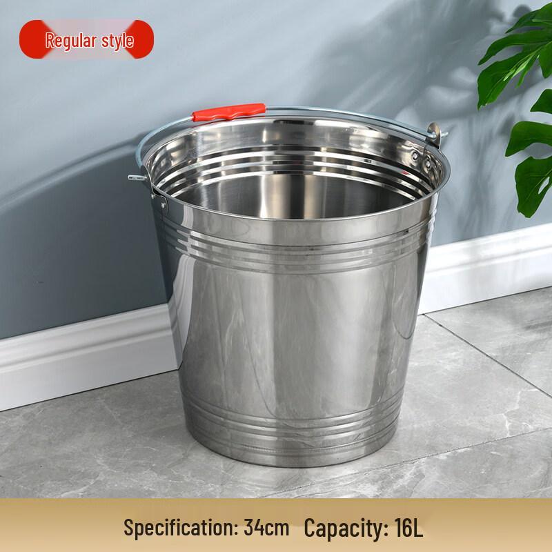 ZISIZ Stainless Steel Multi-purpose Round Bucket