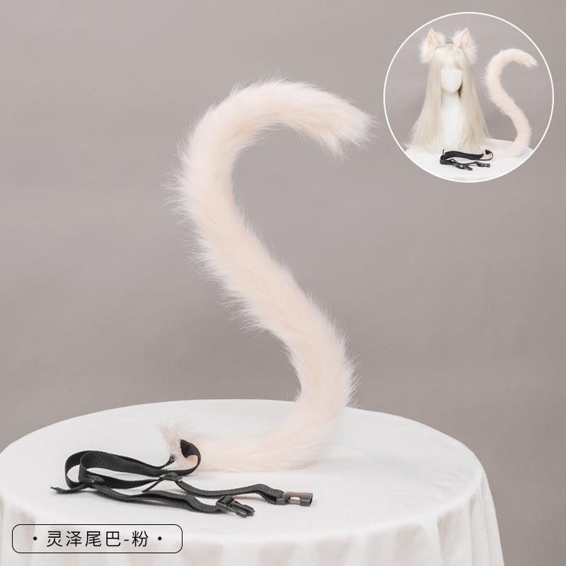 Un accessoire d'oreille d'animal simulé, une robe de fête mignonne de bande dessinée, un couvre-chef fait main, un serre-tête en peluche oreilles de chat pour femme.