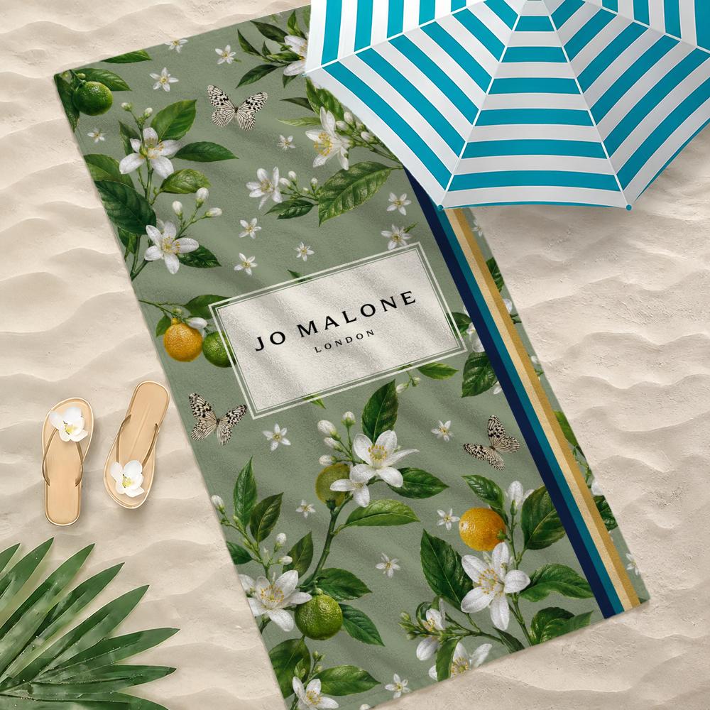Brand Jo Malone London Towel Microfiber Beach Towel Quick Dry Absorbent Soft for Swimming Yoga Resort Travel Camping