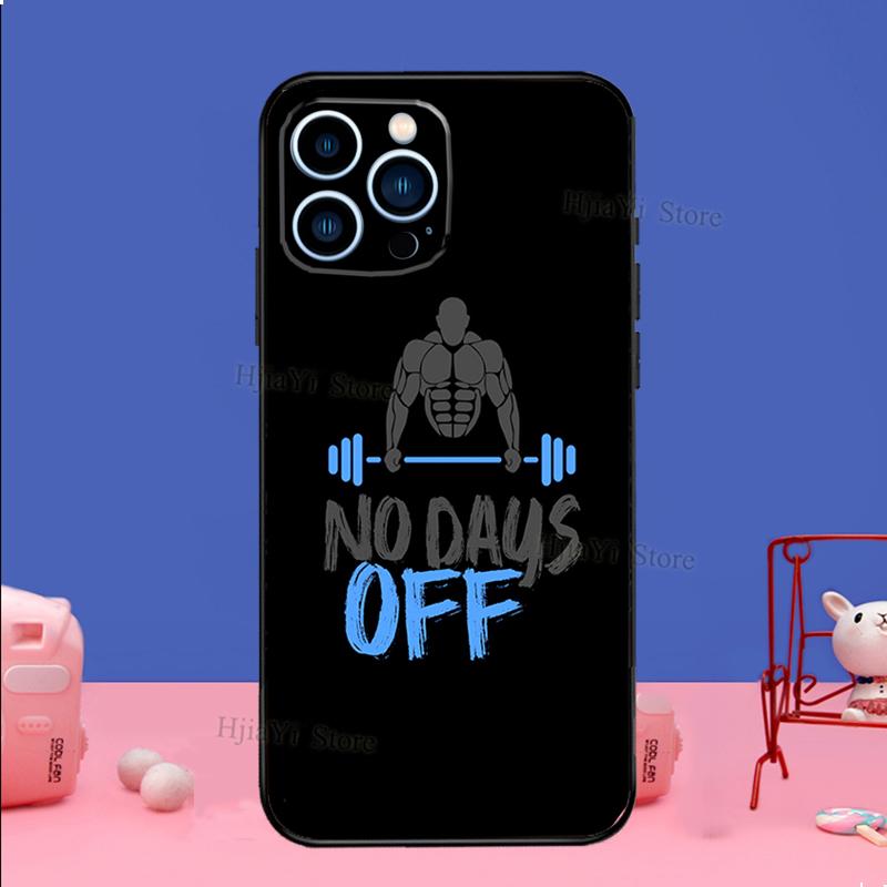 Gym Fitness Bodybuilding Phone Case For iPhone 16 15 12 13 Mini 11 14 Pro XS Max Plus X XR Silicone Cover