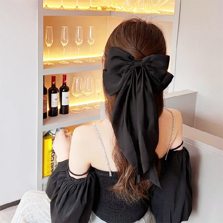 3pcs Fashionable Big Bowknot Hair Clip For Women Girls Elegant Ribbon Hair Accessory Perfect For Special Occasion