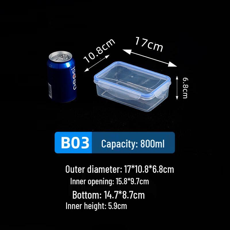SPACEXPERT Transparent Plastic Food Storage Container
