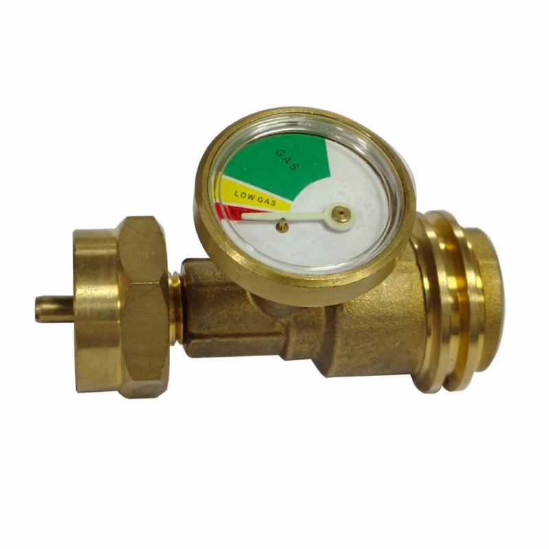 

Gas Connection Adapter Propane Tank Gauge Adapter Level Indicator Gas Connector Universal Brass Fittings Enduring 1