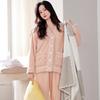 Pajamas Women'S Winter Coral Fleece Thickened Fleece Autumn And Winter Flannel Can Be Worn Outside Winter Loungewear