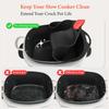 Silicone Slow Cooker Liners Compatible with Ninja Possible Cooker Pro 8.5 Quart