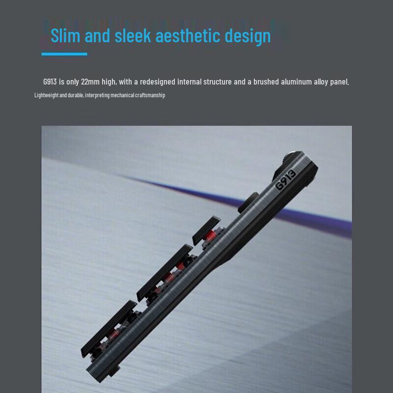 Logitech G913 LIGHTSPEED RGB Wireless Low-Profile Mechanical Gaming Keyboard