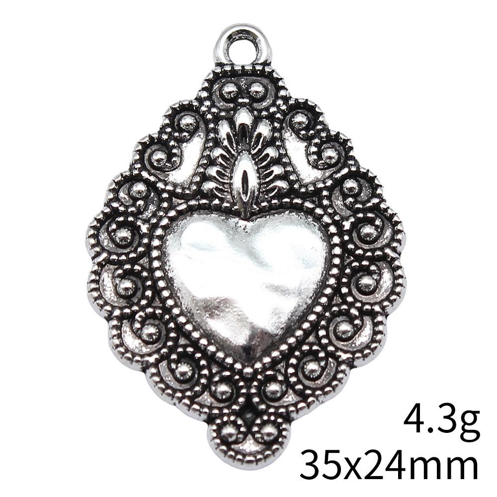 Christmas Decorations Charms Jewelry Gothic Style Peach Heart Charms Pendant Items Craft Pendants