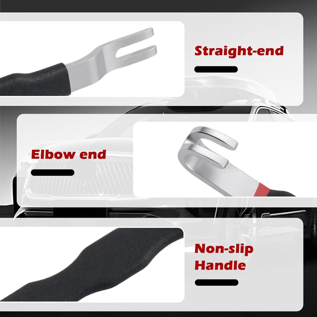 Automotive Electrical Terminal Connector Separator Removal Tool,2-In-1 Straight & Bent Head Electrical Disconnect Pliers With Non-Slip Grip,Durable
